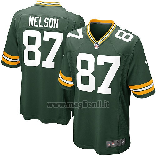 Maglia NFL Game Bambino Green Bay Packers Nelson Verde Militar
